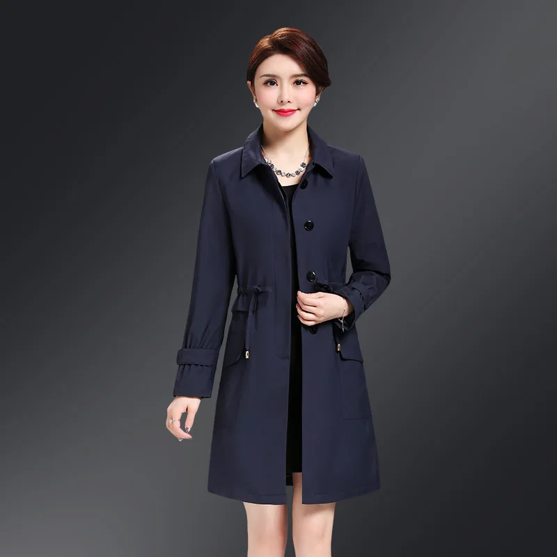 Casaco Feminino Trench Coat For Women Plus Size Windbreaker Korean Style Long Coats New Arrival 2020 Abrigo Mujer KJ143