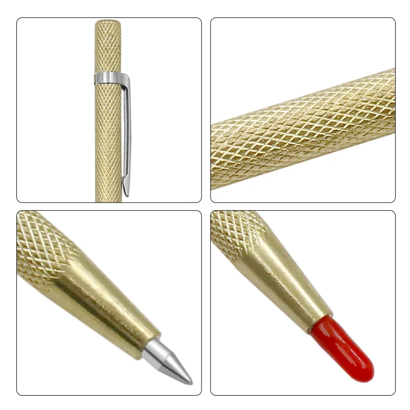 Punta in acciaio Scriber Penna di Marcatura Incisione Strumenti di Metallo Borsette Lettering Tool Tip Scriber Coltello Piastrelle