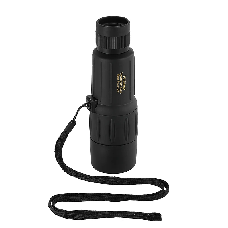 

Compact 10-25x42 Zoom Monoculars HD Waterproof Optical Zooming Monocular Telescope Outdoor Camping Bird-watching Telescopio