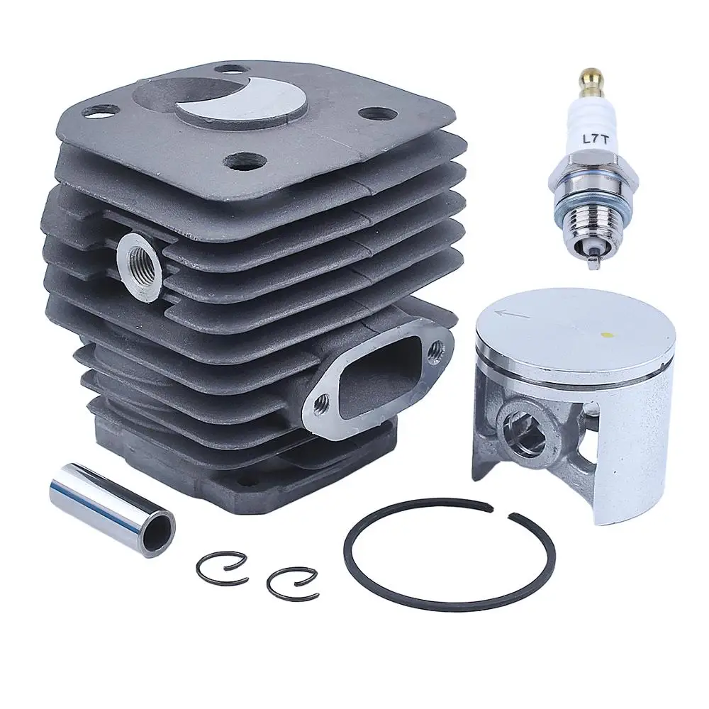 48มม.ชุดลูกสูบกระบอกสูบสำหรับHusqvarna 262xp 261 262ลูกโซ่ก๊าซอะไหล่503541171 W Spark Plug
