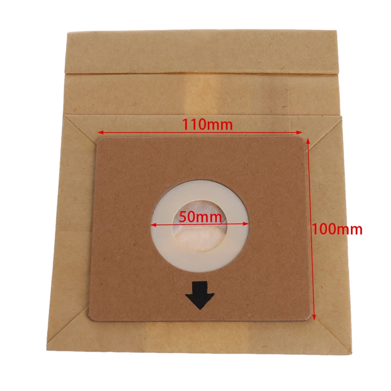 15Pcs Vacuum Cleaner Dust Paper Bags 100*110mm Diameter 50mm Accessories Parts
