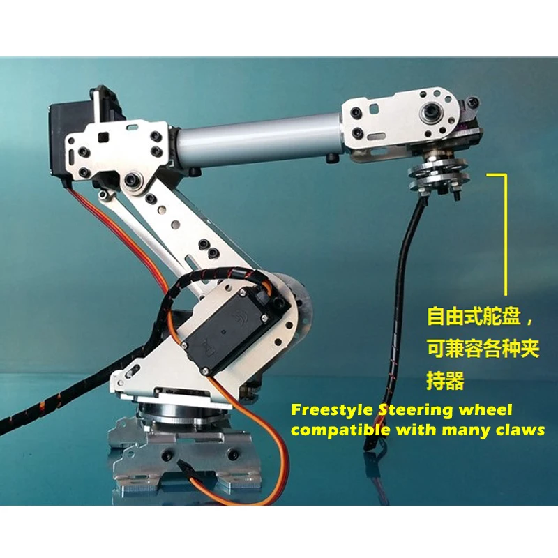 

Arduino Program 6-axis Industrial Robotic Arm 6 Dof Manipulator Claw Gripper with 6pcs MG996R DIY Project