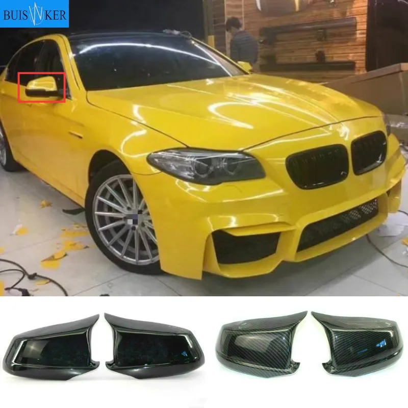 

1 Pair Gloss Black Mirror Covers Left Right Side Rearview Mirror Cover Cap For BMW F10 F11 F18 pre-lci 11-2013 5 Series