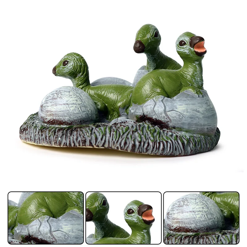 Oenux New Jurassic Soft PVC Dinosaur Model Action Figures Toy Maiasaura Dinosaur World Park Cub Animal Educational Toy Kid Gift