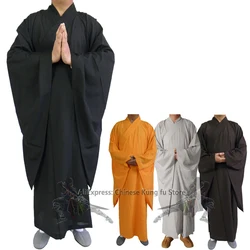 Abito da monaco buddista Shaolin Meditazione Abito Haiqing Abiti buddisti Abito Kung fu Costumi da uomo per donna