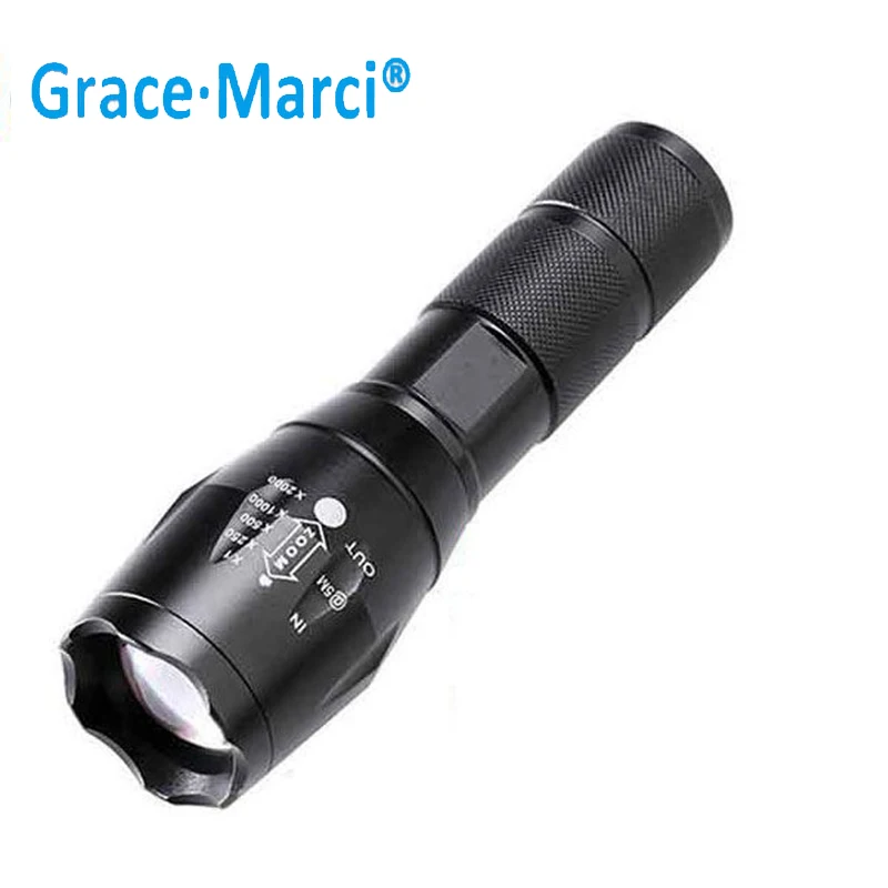 GM Powerful 3W T6  LED Flashlight 5-Mode 450 Lumens Latern G700 Military Grade Zoom Tactical LED Flashlight For Camping Hunting