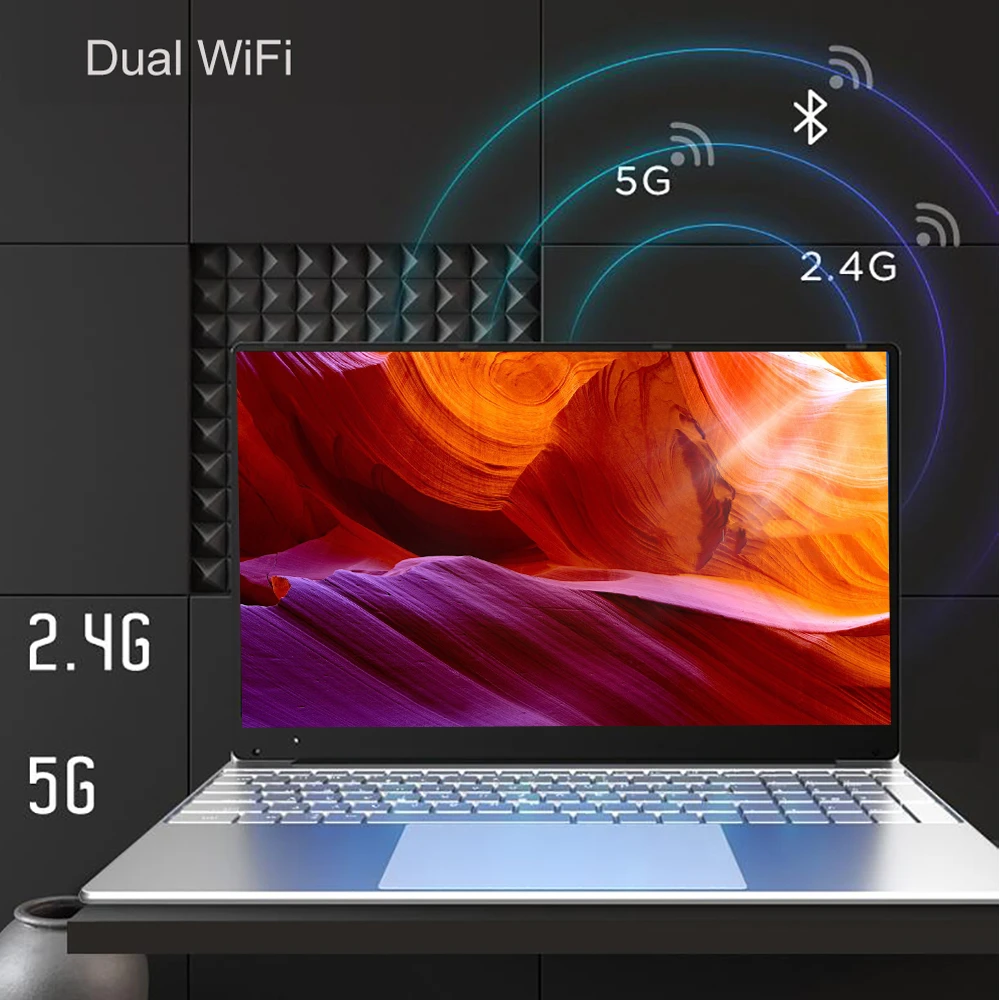 Imagem -03 - Laptop Portátil Barato com Porta Hdmi 156 Pol Windows 10 11 Pro 1920*1080 Ram Ddr4 Rom de 12gb Ssd de 128gb Notebook Barato