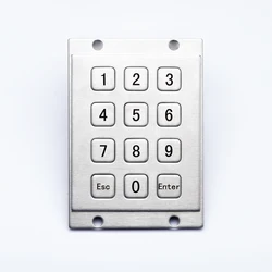 Flat Keys Pin Pad Industrial 12keys 4x3 Numeric Metal Keypad For Access Control Locker Industrial telephone