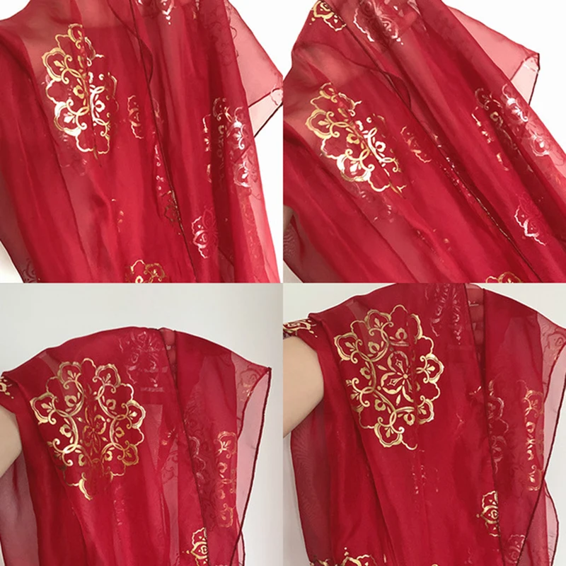 India Sari Belly Dance Clothes Head Accessories Headpiece Bollywood Dance Head Veils Long Strip (290cm*35cm)