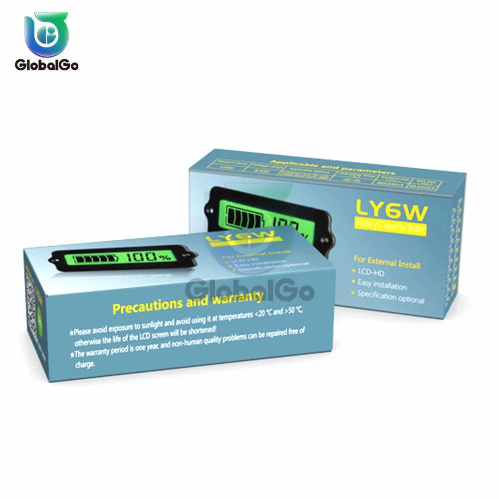 แบตเตอรี่ความจุ DC 12V-48V ตะกั่วกรดแบตเตอรี่ลิเธียมรถจักรยานยนต์โวลต์มิเตอร์แอมป์มิเตอร์ Current Gauge 12V 24V 48V