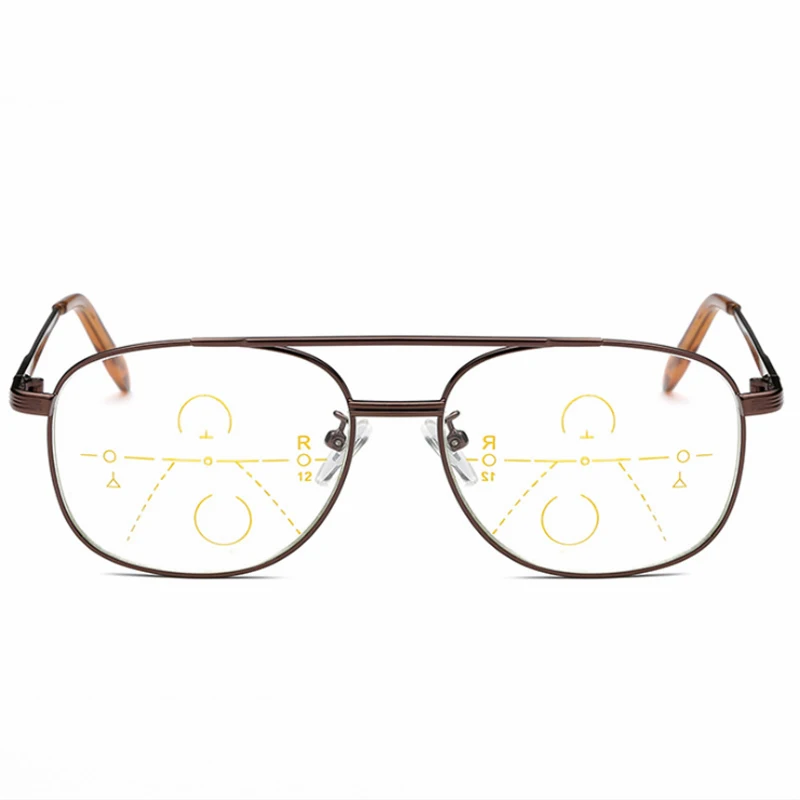 Progressive Multifocal Reading Glasses Men Smart Zoom Reading Glasses Women Far Near Aight Anti-blue Presbyopic Glasses