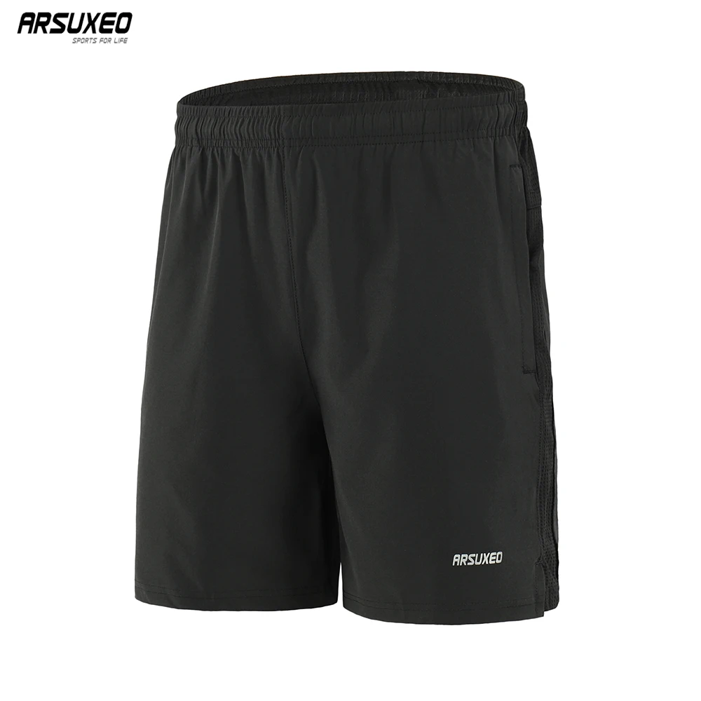 ARSUXEO Running Shorts Men Quick Dry Training Jogging Sports Shorts Workout Gym Clothing Loose Fit B203