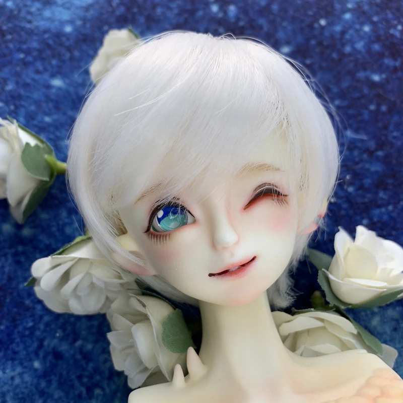 1/3 1/4 1/6 1/8 Bjd SD Wig Hair High Temperature Cool Short Wig Wire BJD Wig