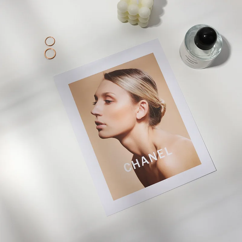 Decoración de estudio de fotografía, hoja de tarjeta de revista de moda de 8 piezas, patrón de 2 lados, Fondo de fotografía INS, accesorios de sesión de fotos de la vida