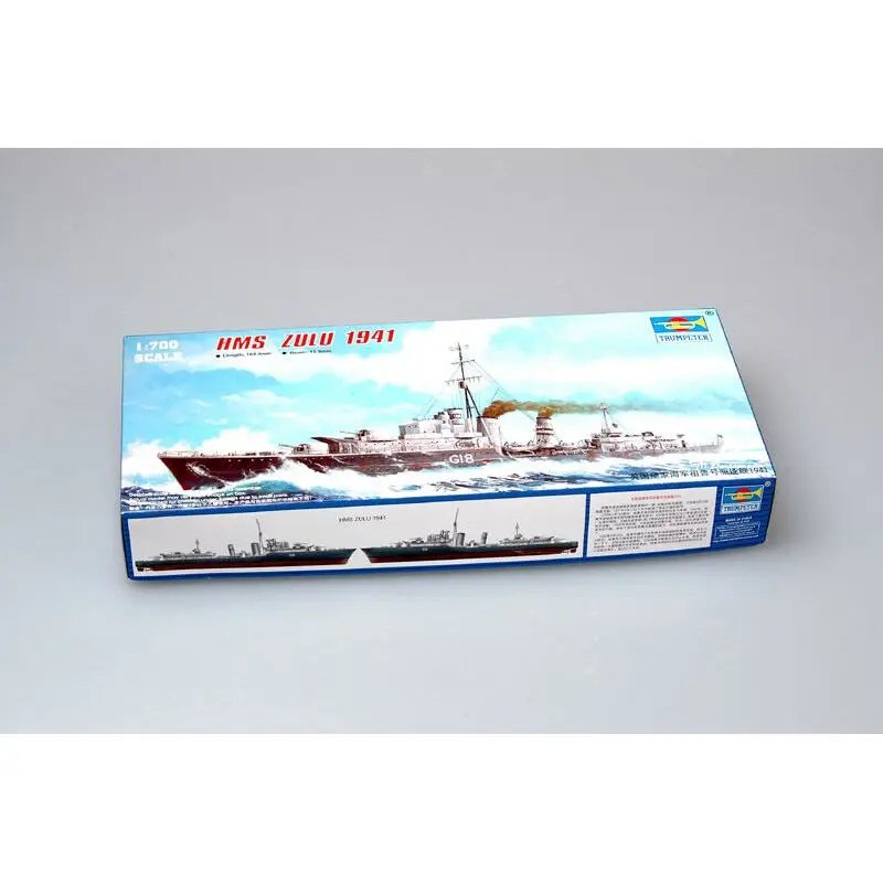 

Trumpeter 05758 1/700 Tribal-class destroyer HMS Zulu (F18)1941 - Scale Model Kit