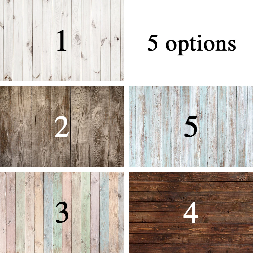 Vinyl Photo Background Photography Backdrops Vivid Color white brown Wood Floor Newborn Birthday Children Backdrop Background