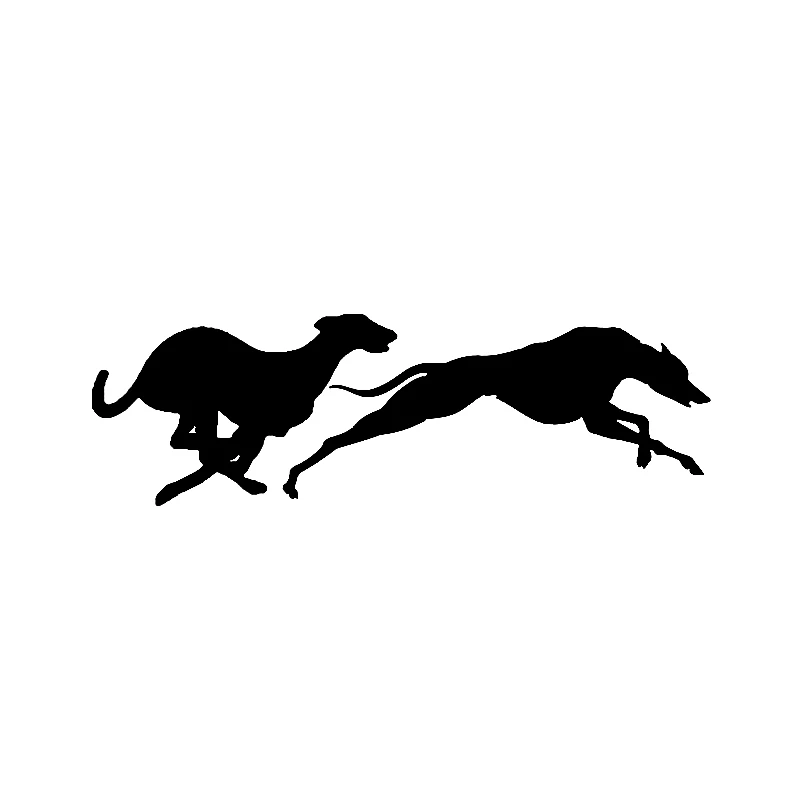 Fashion Racing Greyhounds Vinyl Car Window Sticker Decal Animal Motorcycle 17cm*5cm