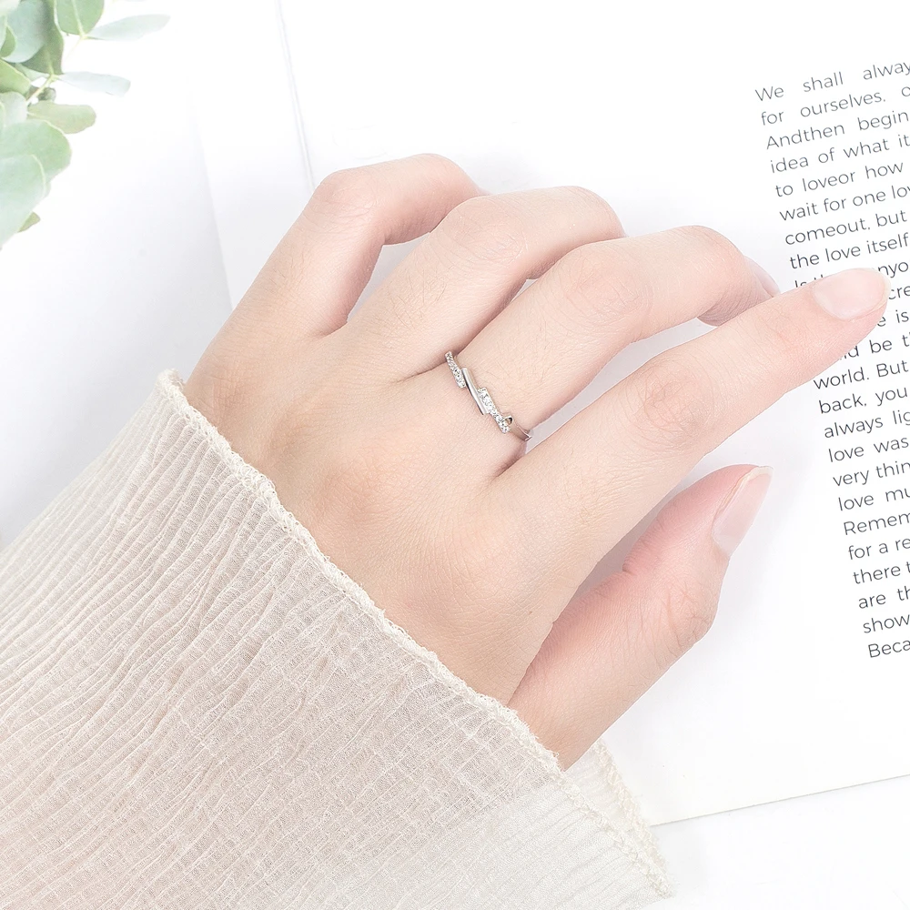 

Кольцо из стерлингового серебра 925 пробы с кубическим цирконием для женщин, сверкающие эффектные ювелирные изделия, элегантный подарок на годовщину, день рождения