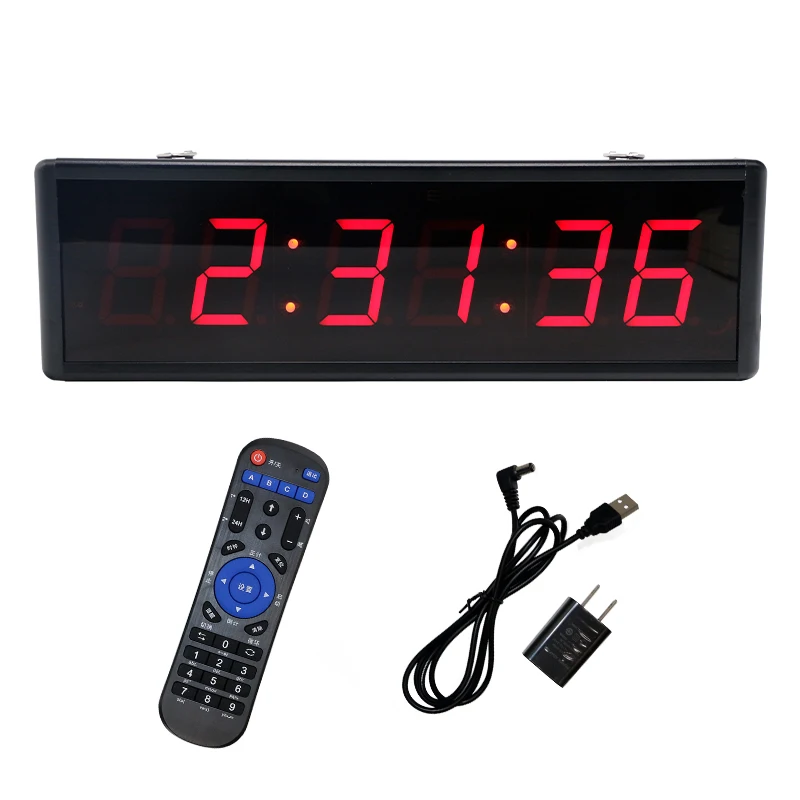 [Ganxin] For Programable Remote Control LED Crossfit Timer Interval Timer Garage Timer Sports Training Clock Crossfit Gym Timer