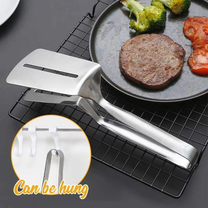 Đồng Hồ Nam Dây Thép Không Gỉ Flip Clip Tự Chọn Dụng Cụ Nấu Ăn Thịt Muối Bánh Mì Phục Vụ Kẹp Thịt Nướng Bếp Phần Bếp Đồ Dùng Nấu Ăn