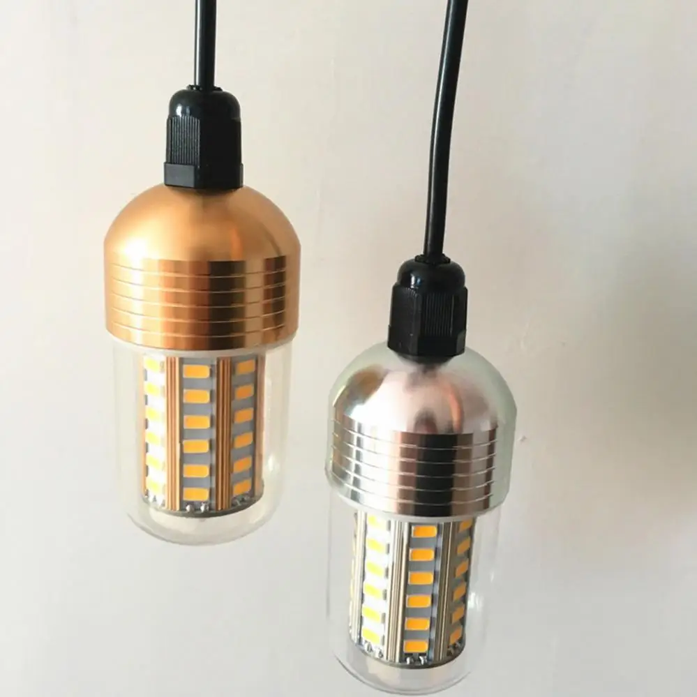 30W 12V-60V luci da pesca subacquee verdi 60Pcs 5730 LED luce da pesca/esche Fish Finder Lamp attira gamberi/calamari/Krill