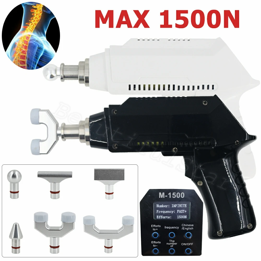 

2021 Electric Chiropractic Adjusting Tool Max 1500N Adjustable Bone Spine Correction Gun Cervical Intensity Therapy Massager New