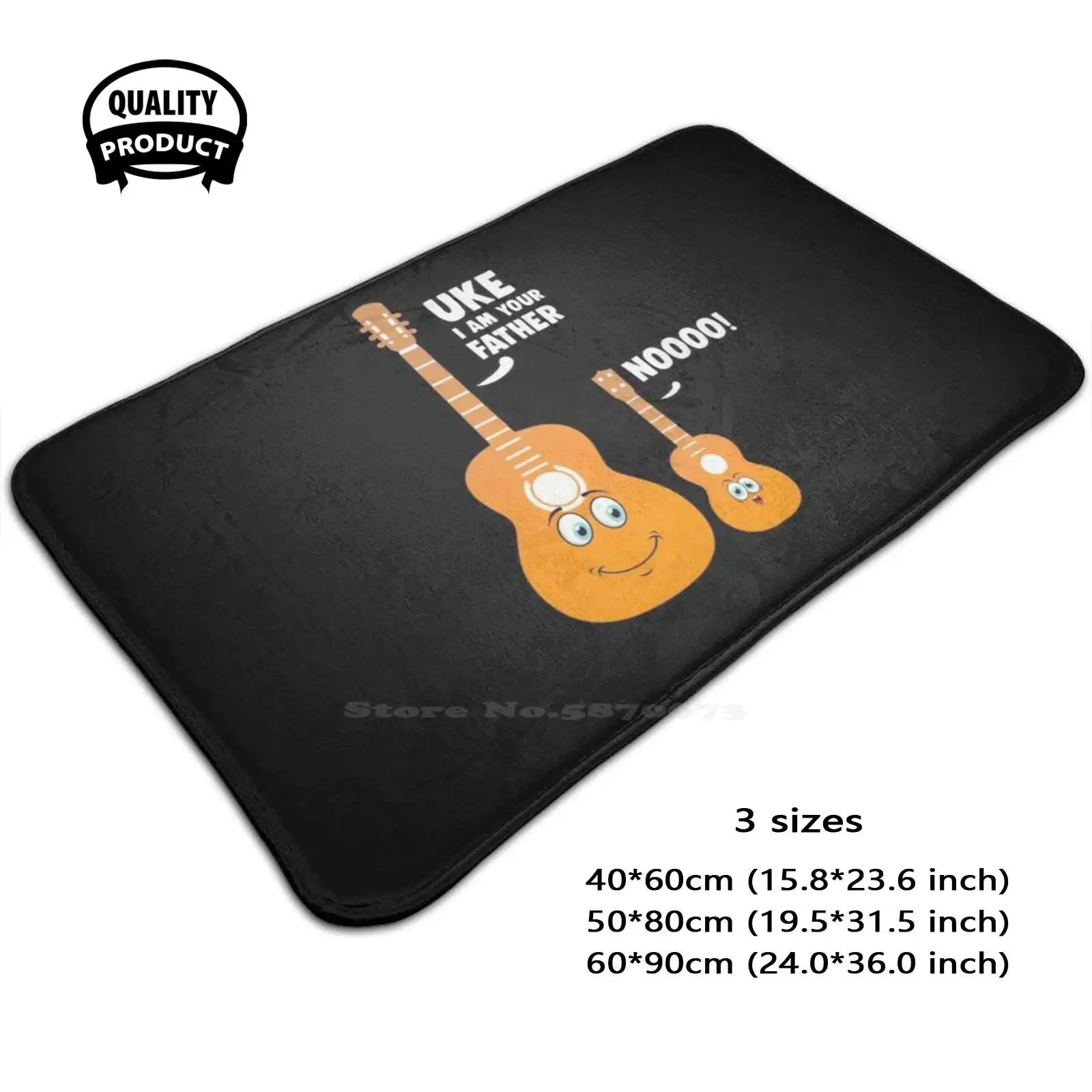 Uke I Am Your Father Guitar Ukulele Gift Soft Cushion Home Carpet Door Mat Car Rug Orchestra Musical Instrument Music School