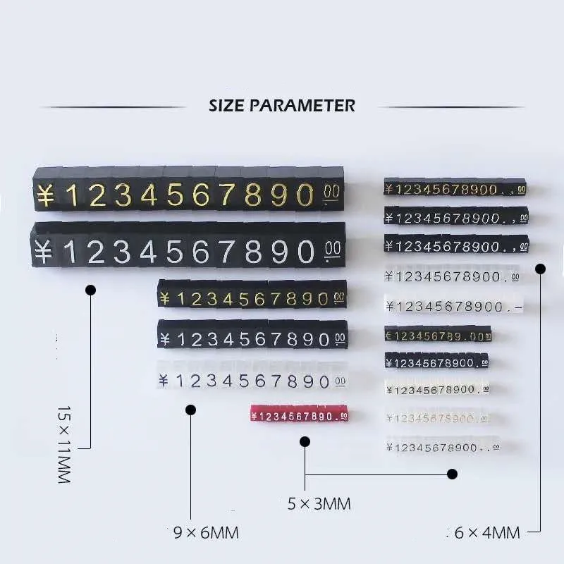 10 adet fiyat küpleri ayarlanabilir numarası fiyat ekran sayacı standı etiketi etiket telefon perakende mağazası için kombine küp dükkanı fiyat euro