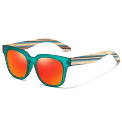 GM DESIGN Natural Handmade Wood Sunglasses Men Sun Glasses Women Brand Design Original Color Glasses Oculo carton S5089