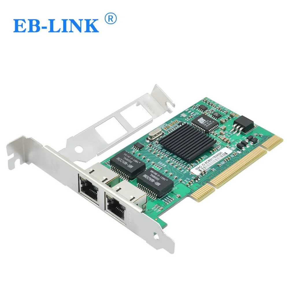 

EB-LINK Chipset 82546 Dual Port Gigabit 8492MT PCI Server Network Card 1000M RJ45 NIC Ethernet Desktop Adapter