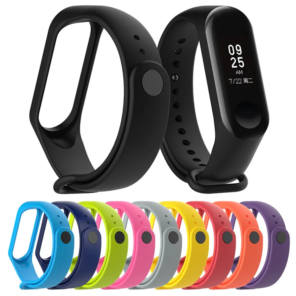 Sports Strap For Mi Band 3 4 Sports Silicone Strap For Mi Smart Bracelet 3rd 4th Generation General Model