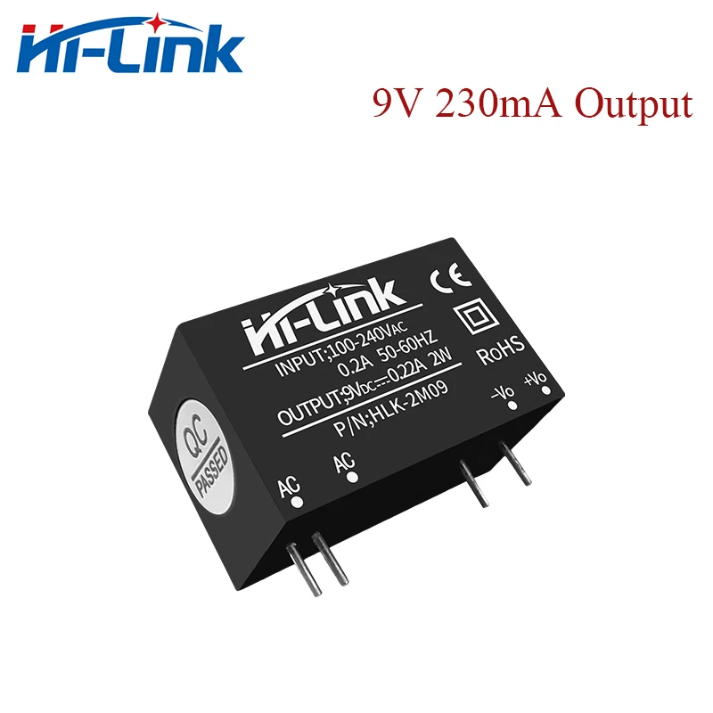 2W 220V/110V to 3.3V 5V 9V 12V 15V 24V output ACDC switch power supply module With CE ROHS certification Hi-Link Manufacturer