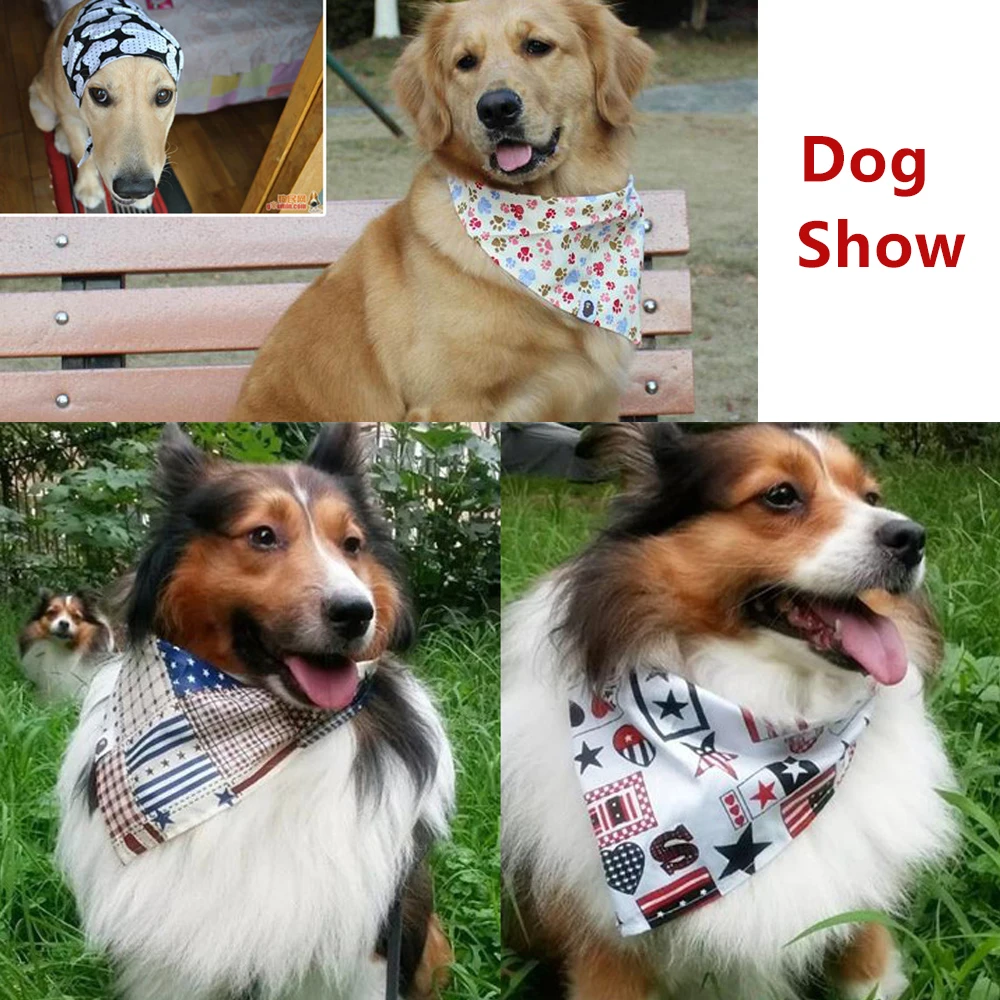 30/50 Pcs Dog Bandana Lot Bulk Personalized Pet Dog Face Bandana Washable Dog Bandanas For Small Large Dogs 20 Colors