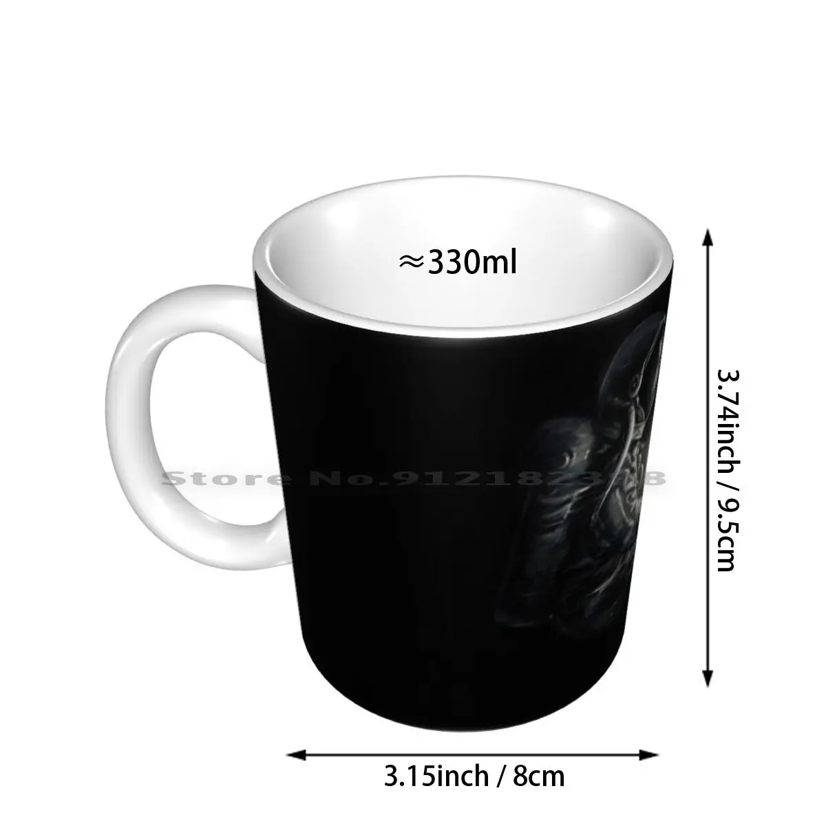 Moon Play Ceramic Mugs Coffee Cups Milk Tea Mug Astronaut Moon Space Space Art Black And White Cosmic Surreal Satellite Lunar