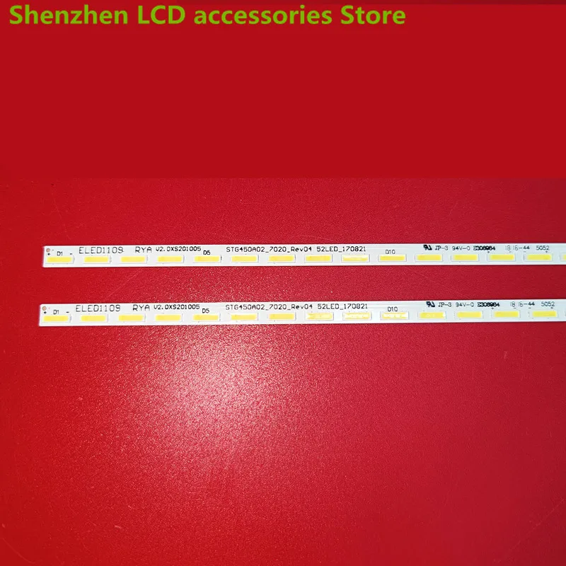 Barre lumineuse pour Sharp LC-45UA6500X, 49CM, 52LED, 100%, nouveau