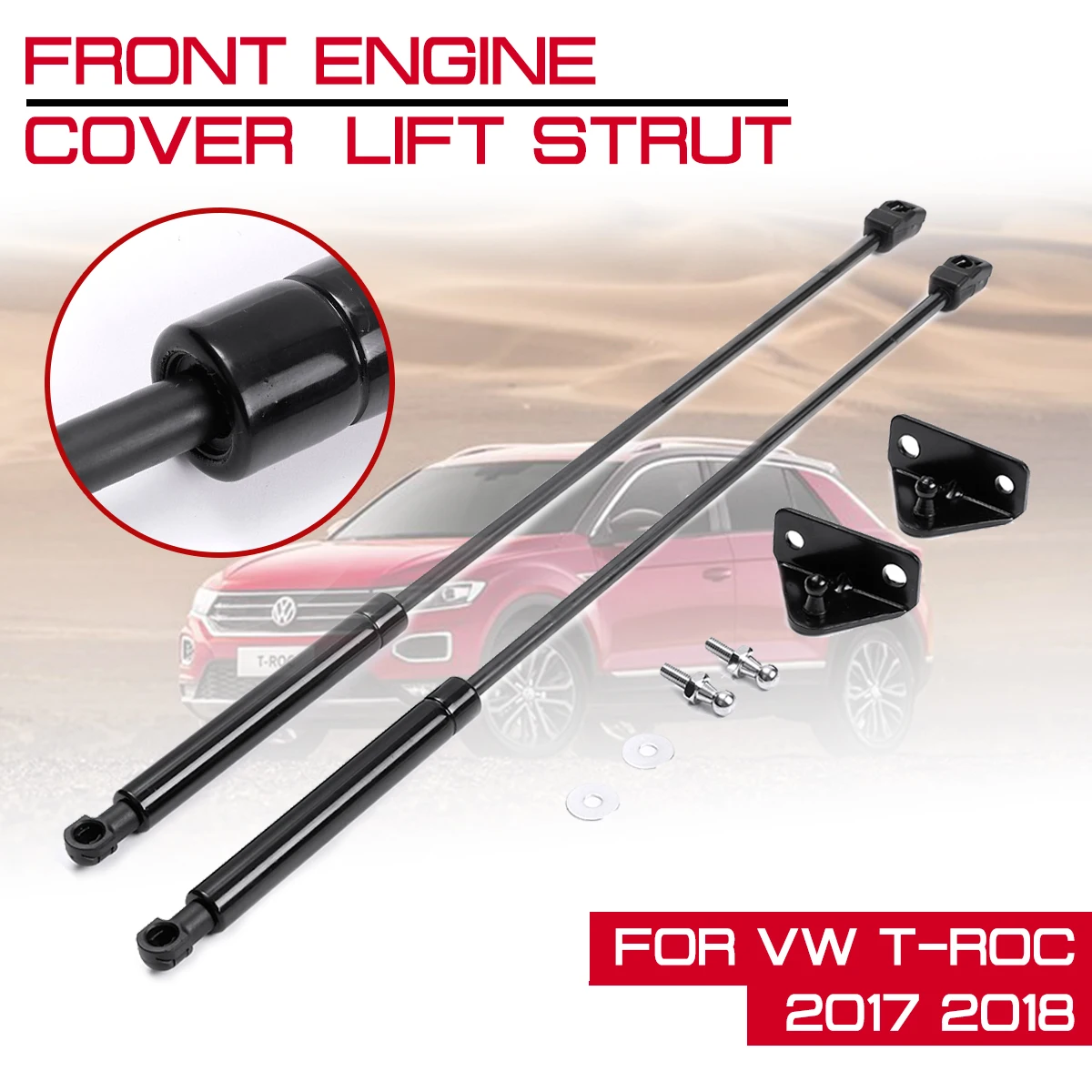 

For VW T-ROC 2017 2018 Car Front Engine Cover Hood Shock Lift Strut Struts Bar Support Props Rod Arm Gas Spring Bracket