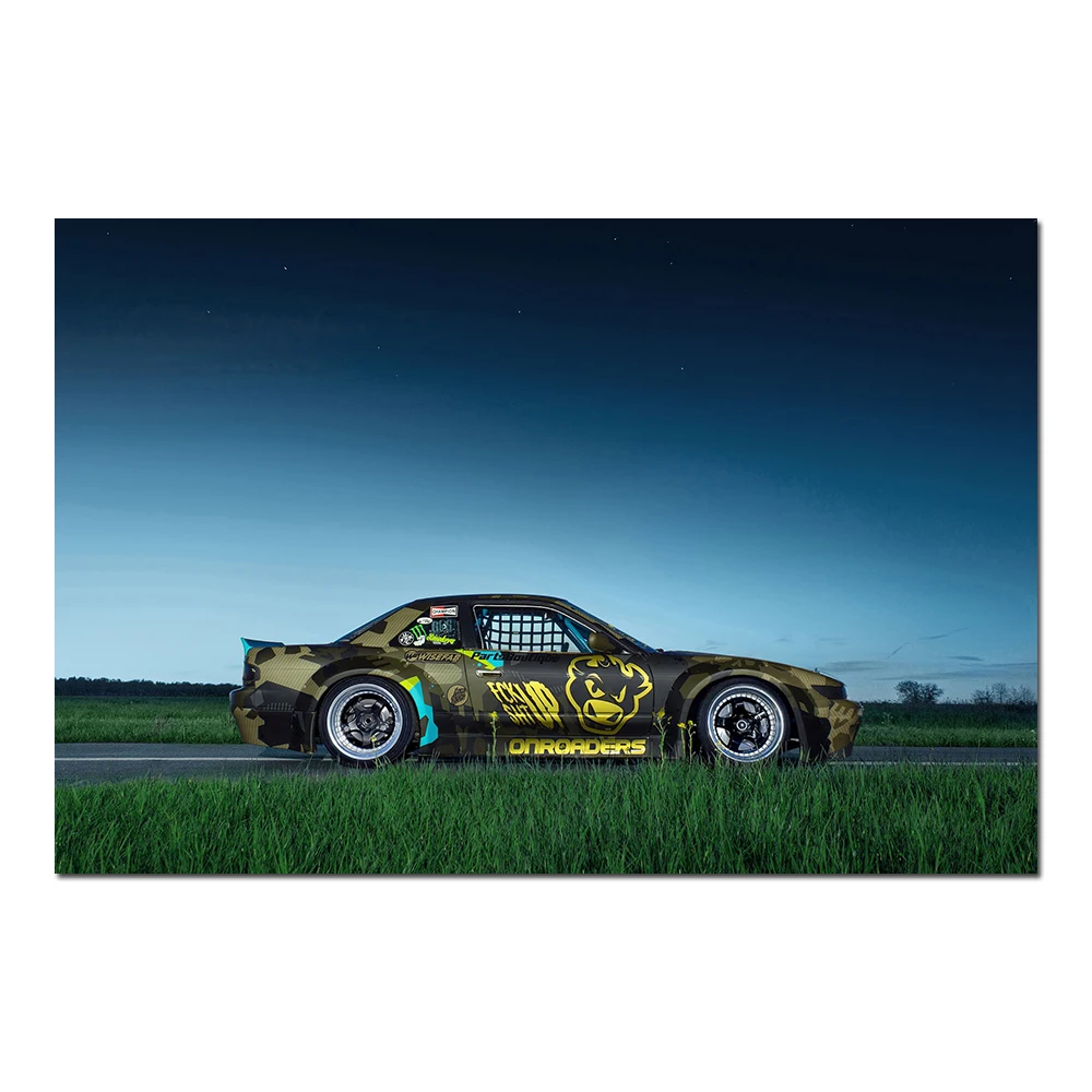 Classic Nissan Silvia S13 Super Car Poster Vehicle Canvas Paintings Wall Art Picture for Living Room Home Decor