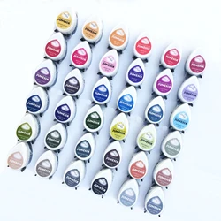 36 Colors For Free Selection Water Drops Shape Pigment Inkpads For DIY Creative Painting And Rubber Stamping (Pack Of 15)