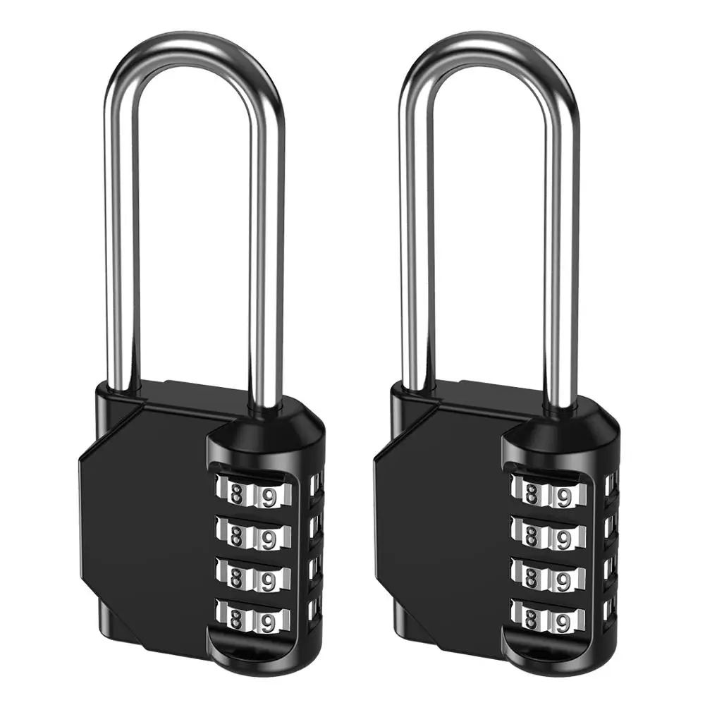 ORIA 2PCS Dial Digit Padlock Security Alloy Combination Code Number Lock Padlock Lock for Drawer Cabinet Gym