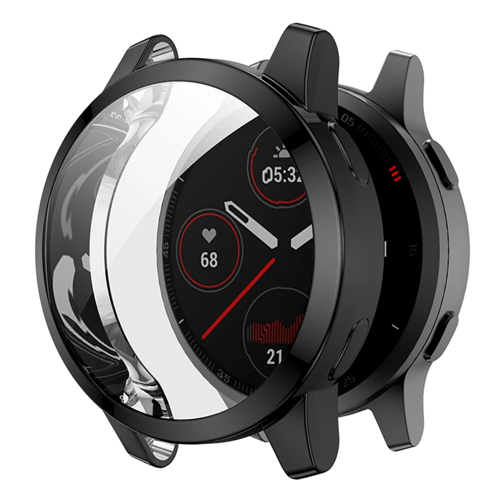 Accessories Full Coverage Shell TPU Screen Protector Case Protective For Garmin Venu 2/2S Vivoactive 4/4S