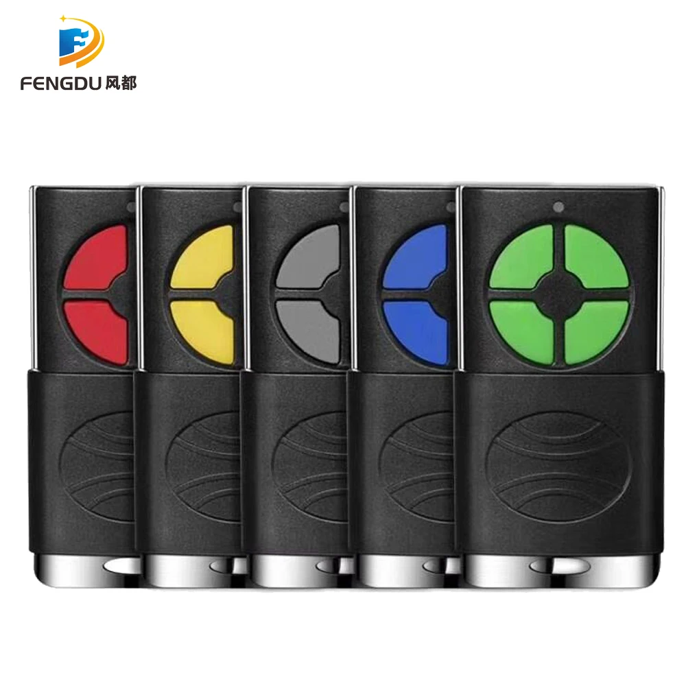 Controle remoto 2 em 1 para portão de garagem, duplicador de chave, 433mhz, código rotativo, clone de 4 chaves