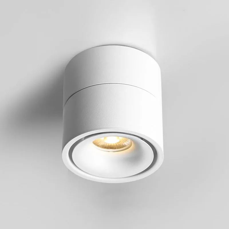 PDQ Dimmable LED Surface Downlights 220V for Kitchen  Foldable COB Ceiling Lights 7W 15W 18W Lighting Lamp For Room Bedroom Loft