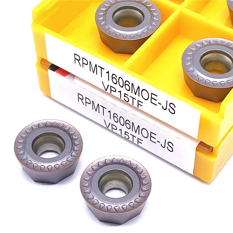 Cacbua Lắp 10 Chiếc RPMT1606 MOE JS VP15TF R8 Dao Phay Nội Bộ Dụng Cụ Xoay CNC Carbide Lắp RPMT 1606 | dụng Cụ Xoay |-