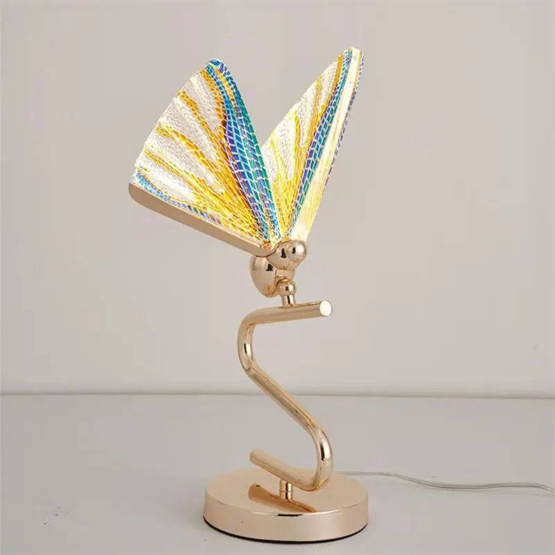 

Butterfly 5W Led Desk Lamp Wedding Decor Table Light Bedroom Bedside Reading Lamp Romantic Bedsides Lights Modern Home Lighting