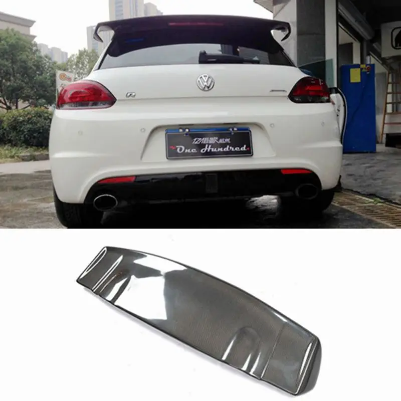 VOTEX style Scirocco Carbon Fiber Rear roof Lip Wing spoiler For Volkswagen VW Scirocco 2010 2011 2012 2013 2014