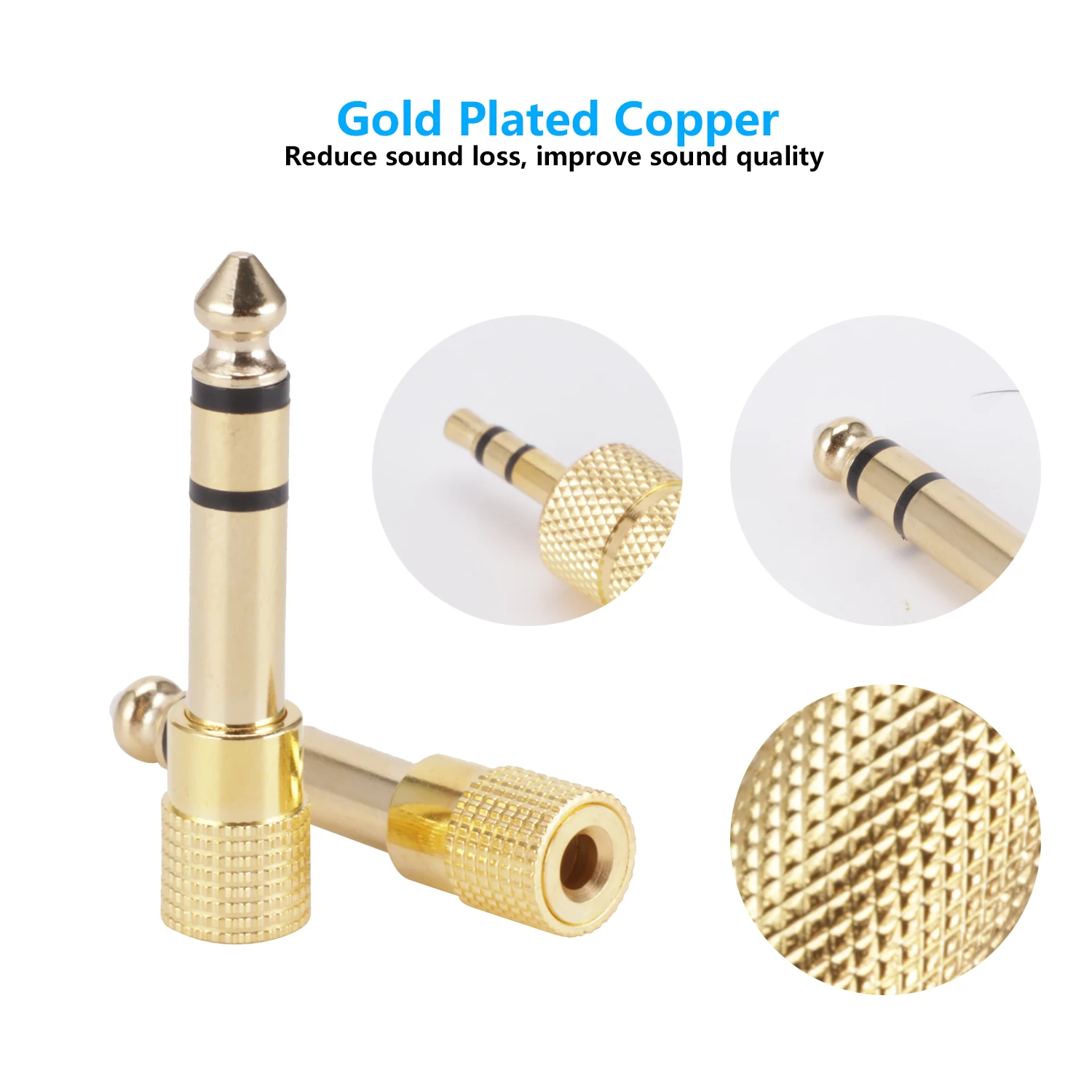 Аудиокабель штекер-штекер Feamle, 4 шт./компл., 3,5 мм-6,5 мм, 6,35 мм, штекер 6,5 6,35, разъем 3,5, стерео, усилитель, бесплатно