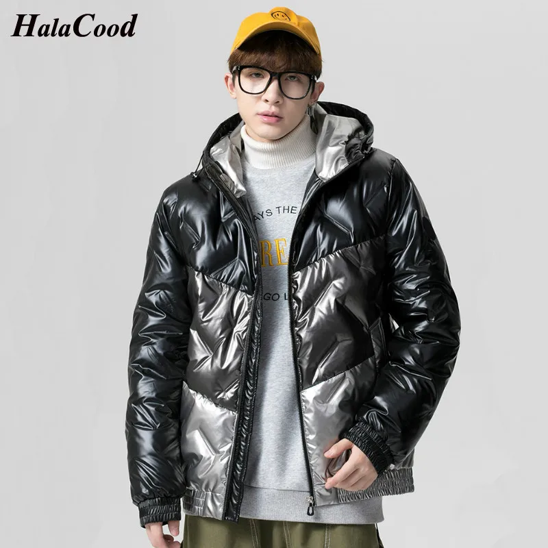 

HALACOOD 2021 New White Duck Down Jacket Men Streetwear Cargo Jacket Mens Thin Warm Coat High Quality Winter Windbreaker Jacket