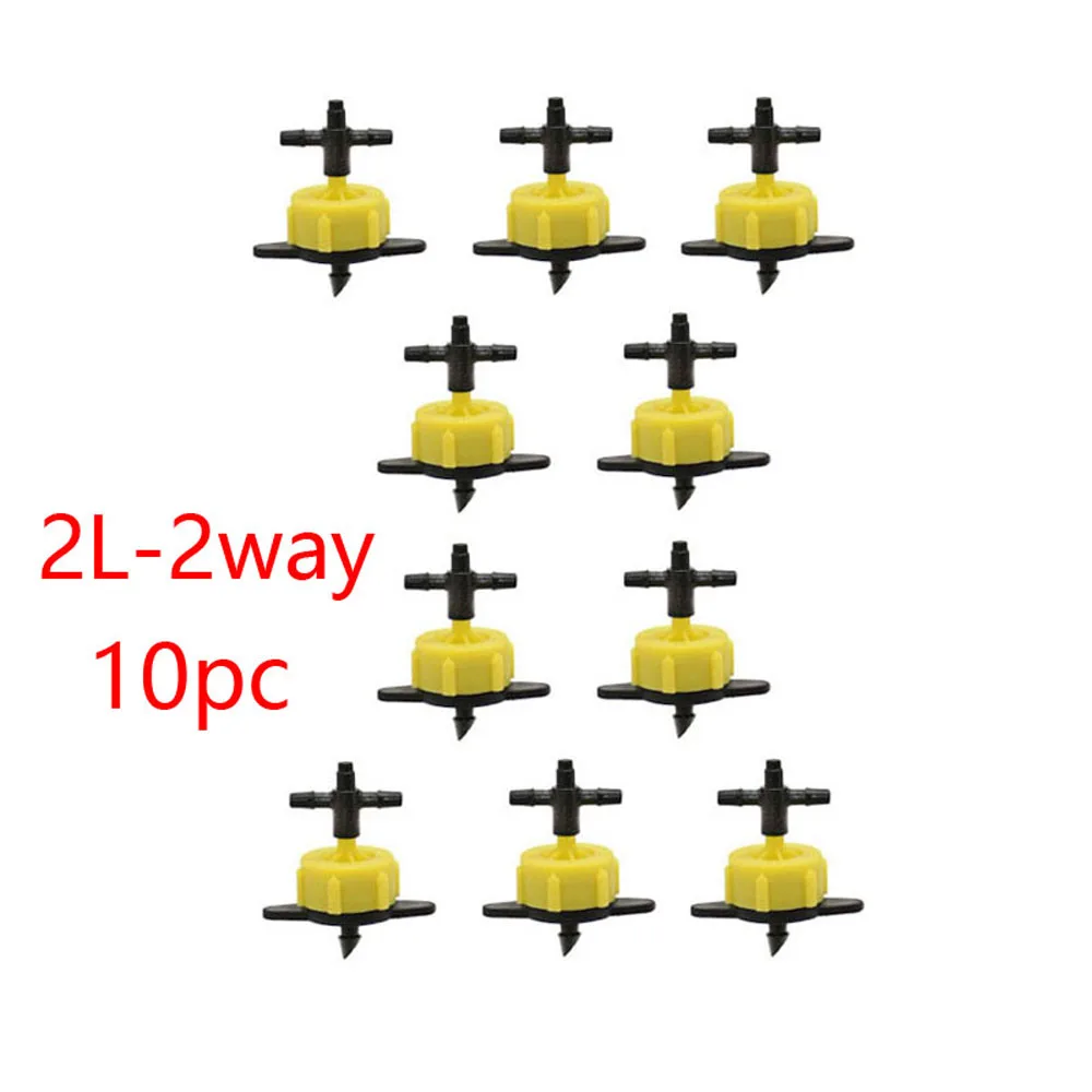 분재 거미 분배용 드롭 관개 시스템, 2/4 방향 물 스플리터 포함, 2/4/8 L/H, 꾸준한 흐름 드리퍼, 화살표 드로퍼