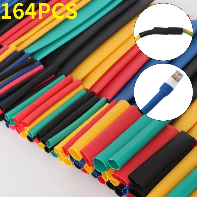 Heat Shrink Sleeving Tube Tube Assortment Kit Electrical Connection Electrical Wire Wrap Cable Waterproof Shrinkage 2:1