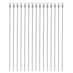 60Pcs Spinner bait Shaft with Barrel Swivels Stainless Steel Spinner Metal Wire Drop Shot Rig Making DIY Fishing Accessories
